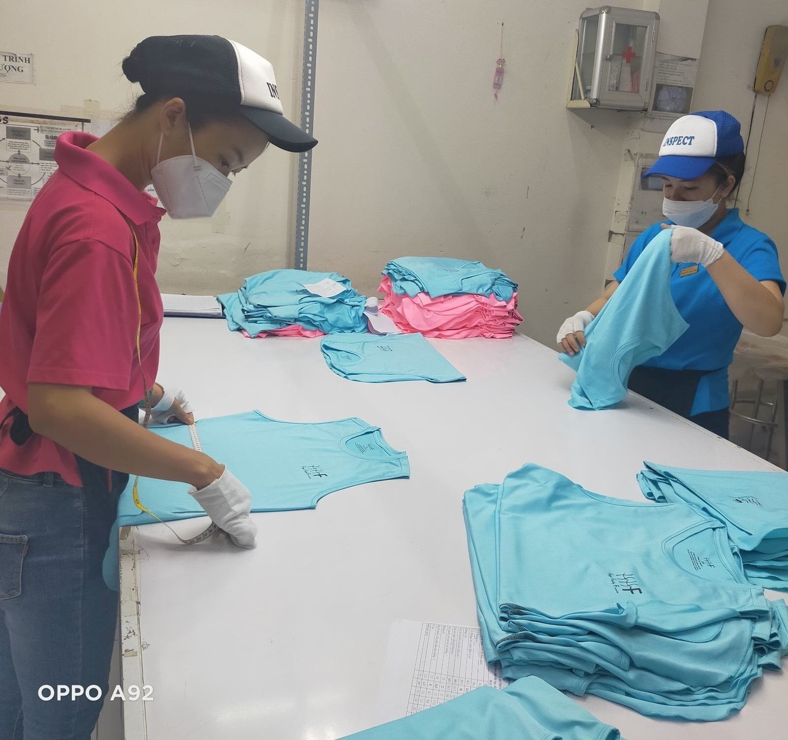 Activewear Japanese Quality Inspection in Progress