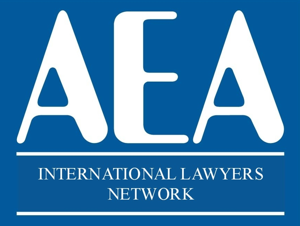 The logo for the aea international lawyers network