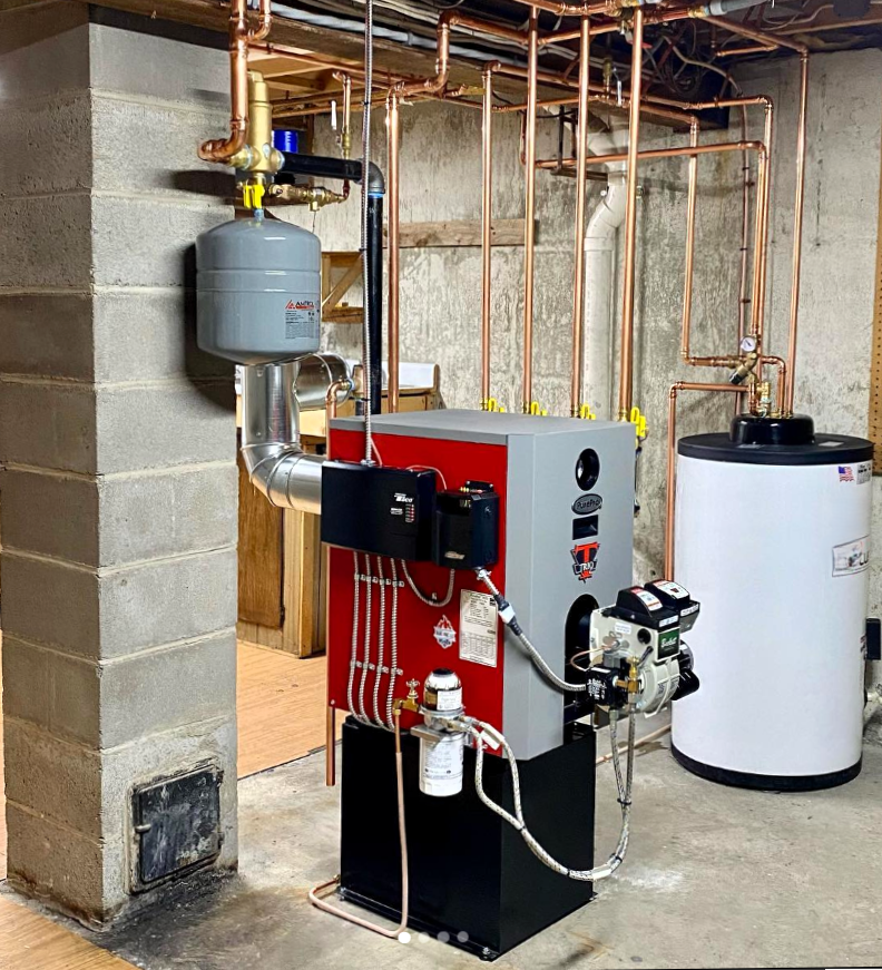 Cast iron gas boiler