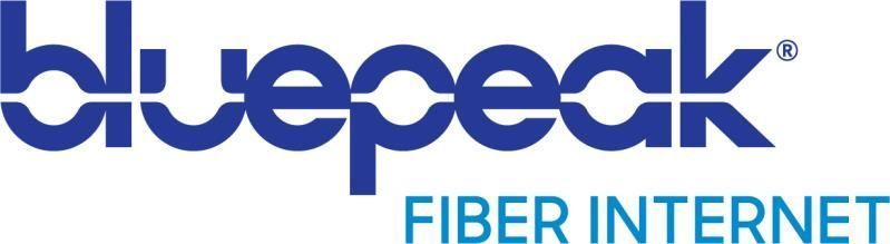 Bluepeak logo: blue text with the word
