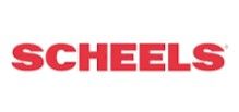Scheels logo in red, sans-serif font.
