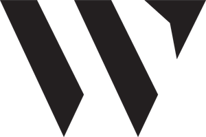 A black and white logo of the letter w on a white background.