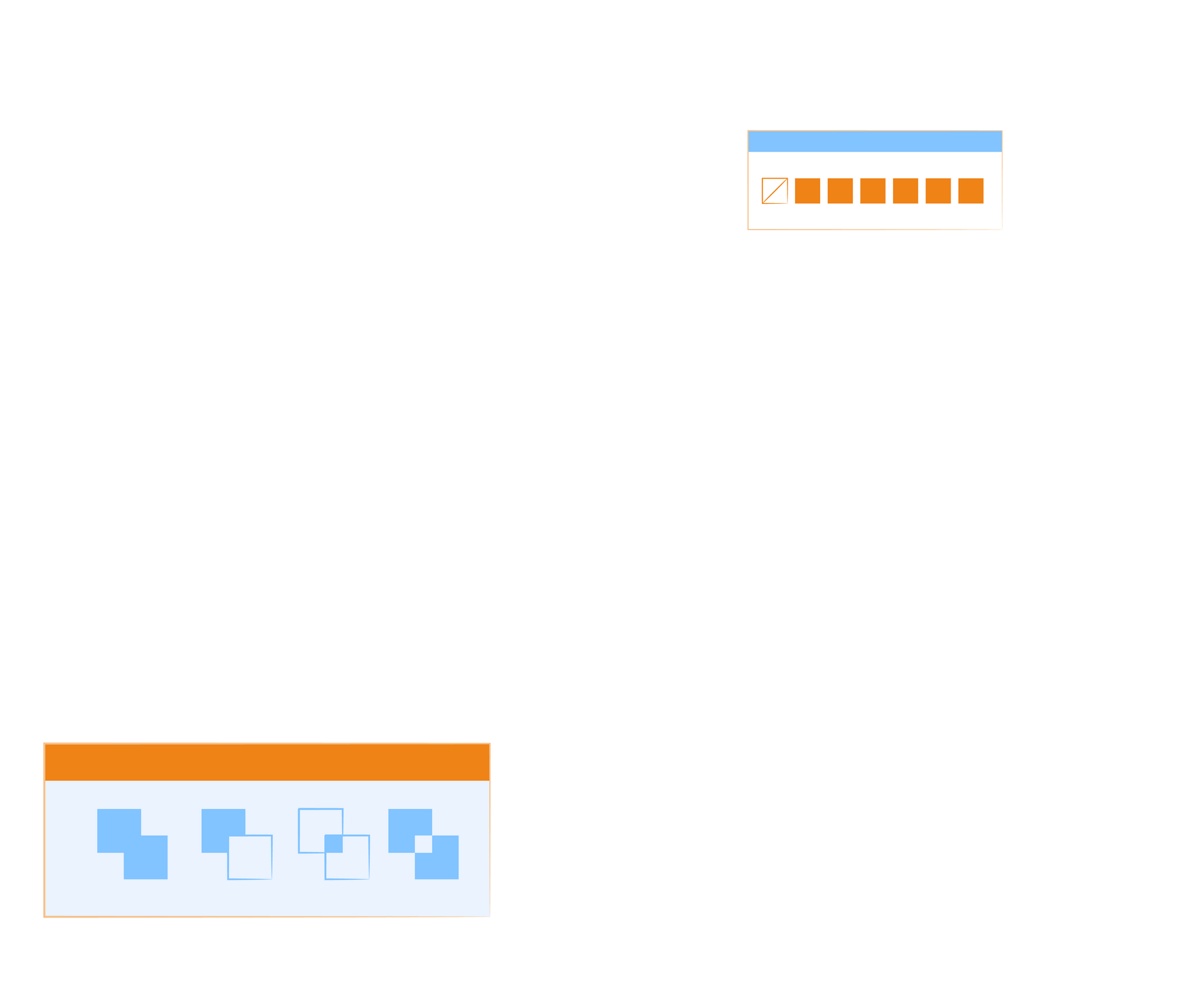 A white background with a few icons on it.