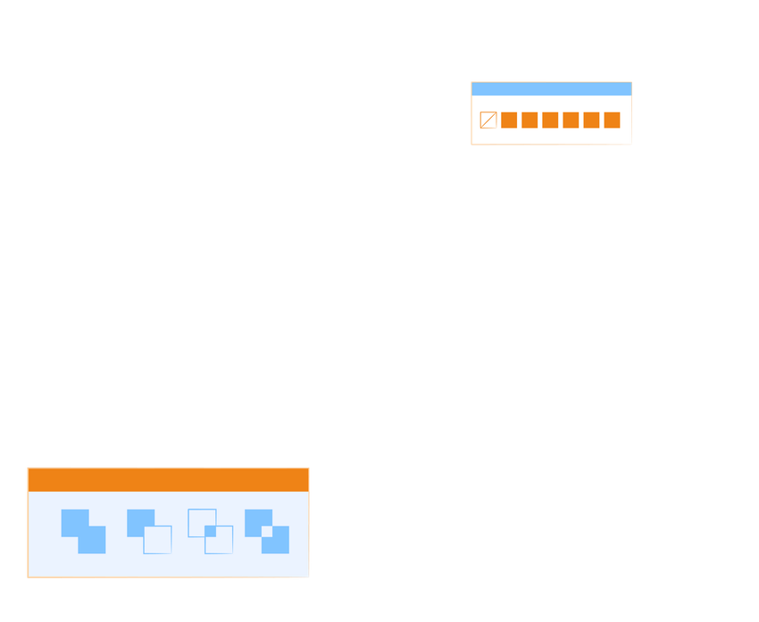 A white background with a few icons on it.
