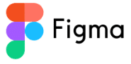 A figma logo with a rainbow of colors on a white background.