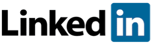 A linkedin logo on a white background