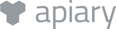 A logo for apiary with a heart in the middle.