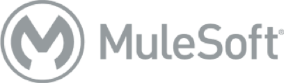 A logo for mulesoft is shown on a white background.