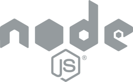 A logo for a company called node js