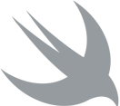 A silhouette of a bird with long wings on a white background.