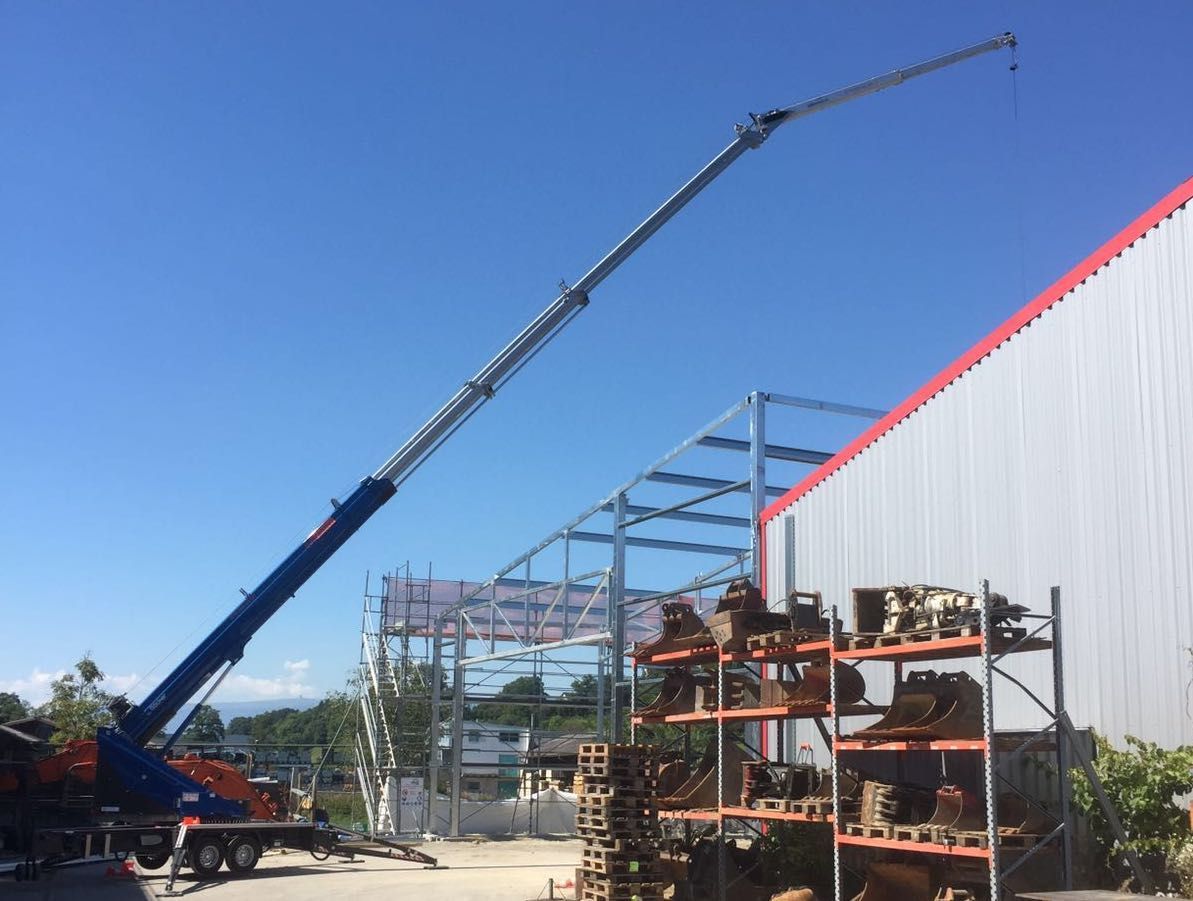 Bocker AHK 36 trailer mounted crane