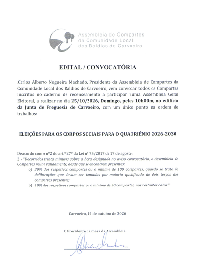 Edital / Convocatória