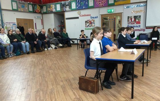 View of Egerton school during the mock trial