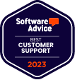 Software advice best customer support badge for 2023
