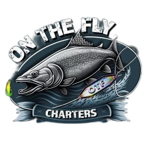 Black fly graphic with the words “ON THE FLY” in bold lettering