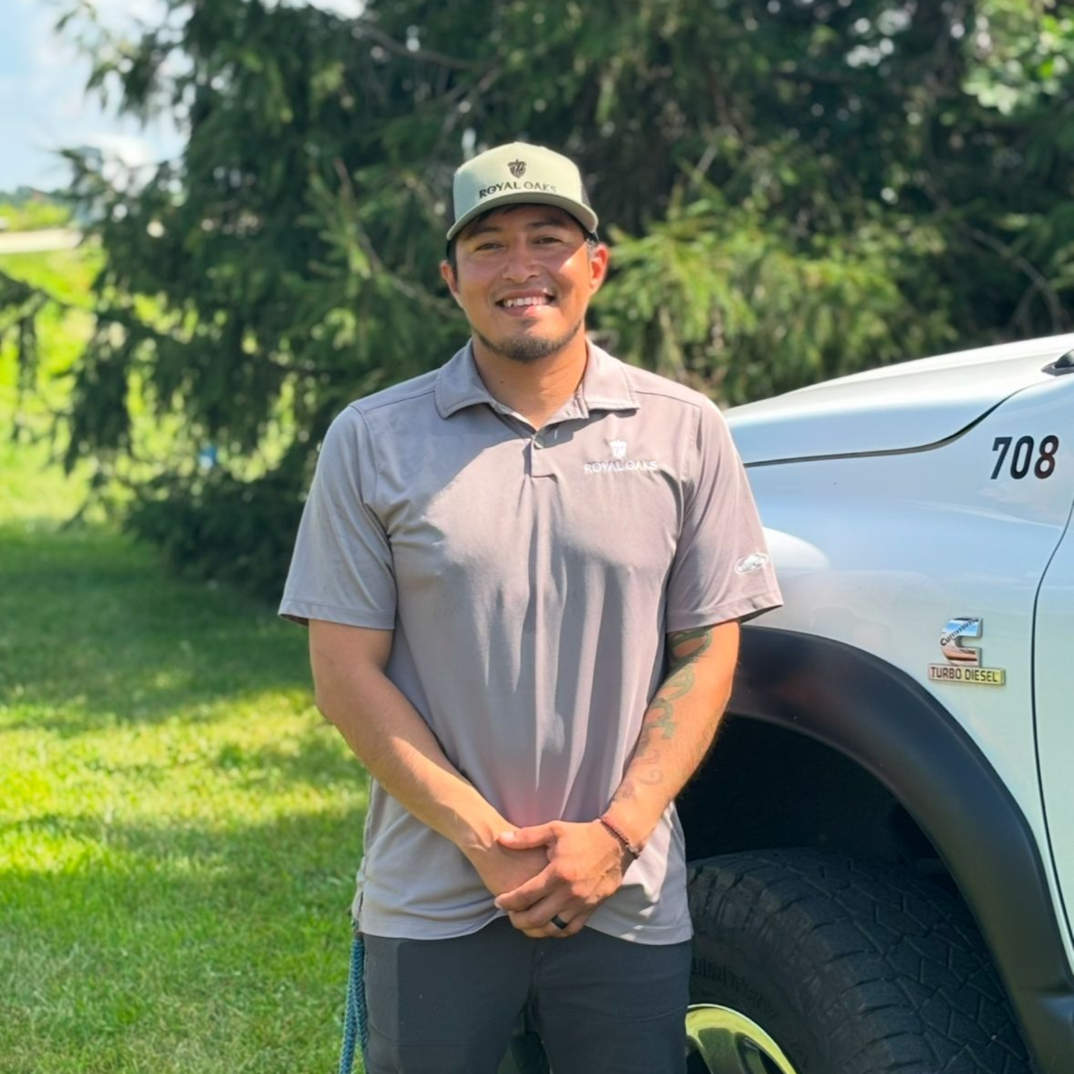 Royal Oaks Crew Lead and Climbing Arborist Irving Cruz-Ramirez