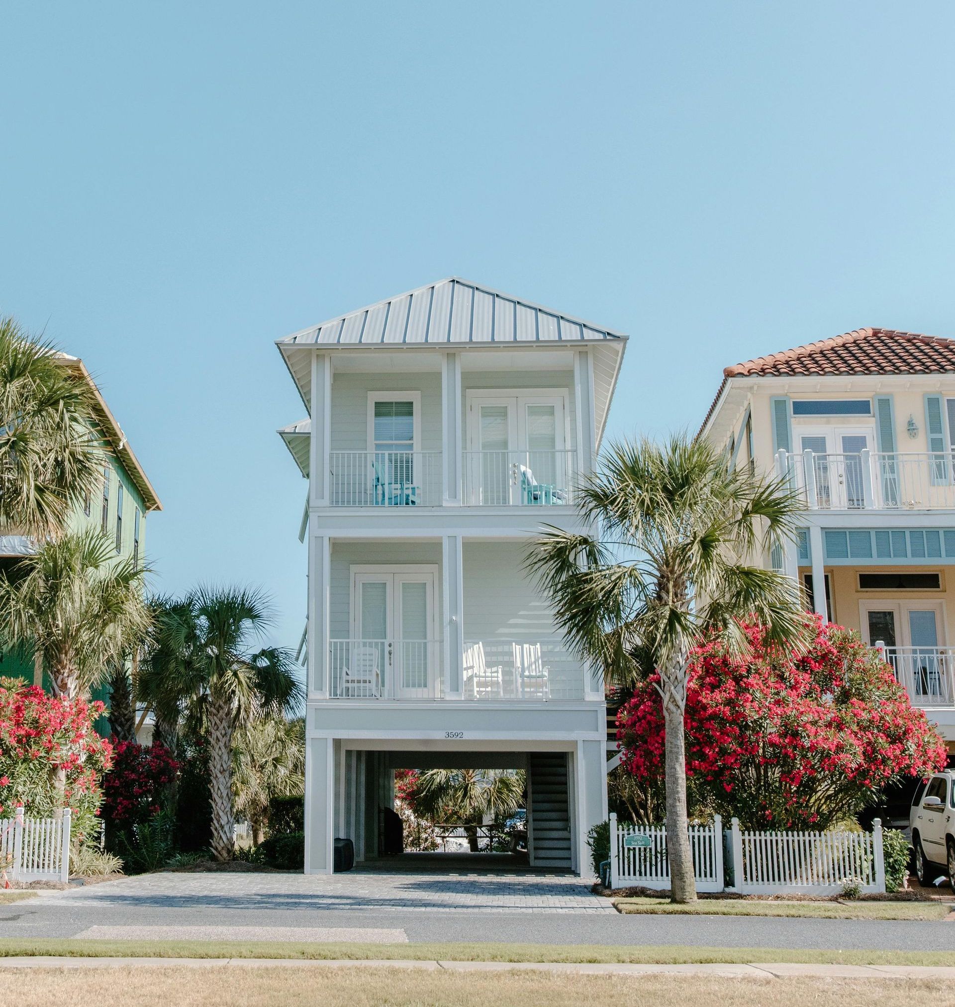 Light grey beach house Virginia Beach, Virginia