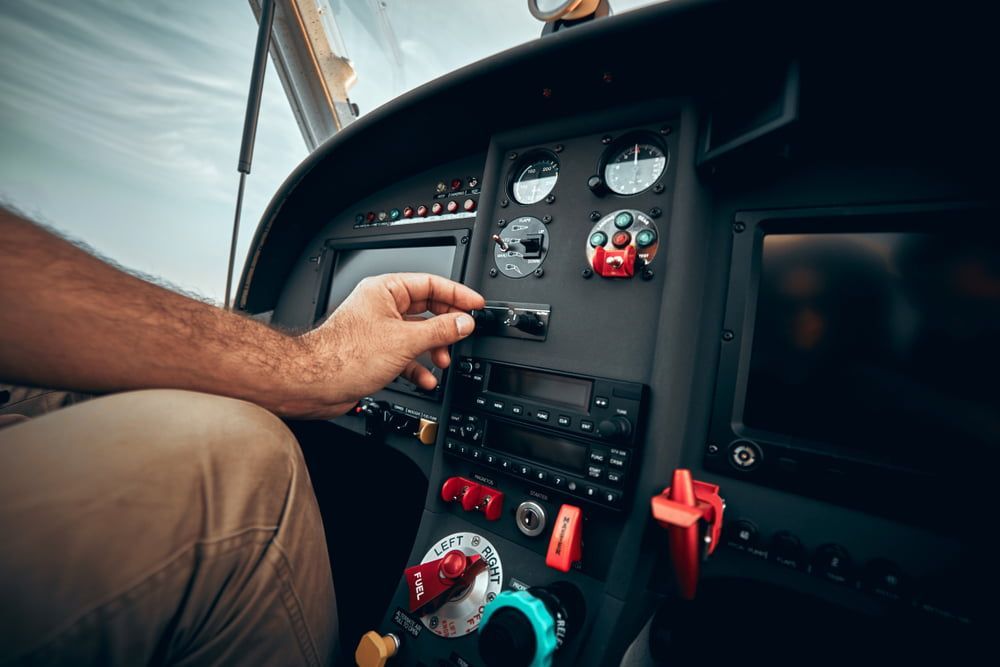 pilot adjusting internal systems, learning which is the easiest plane to fly