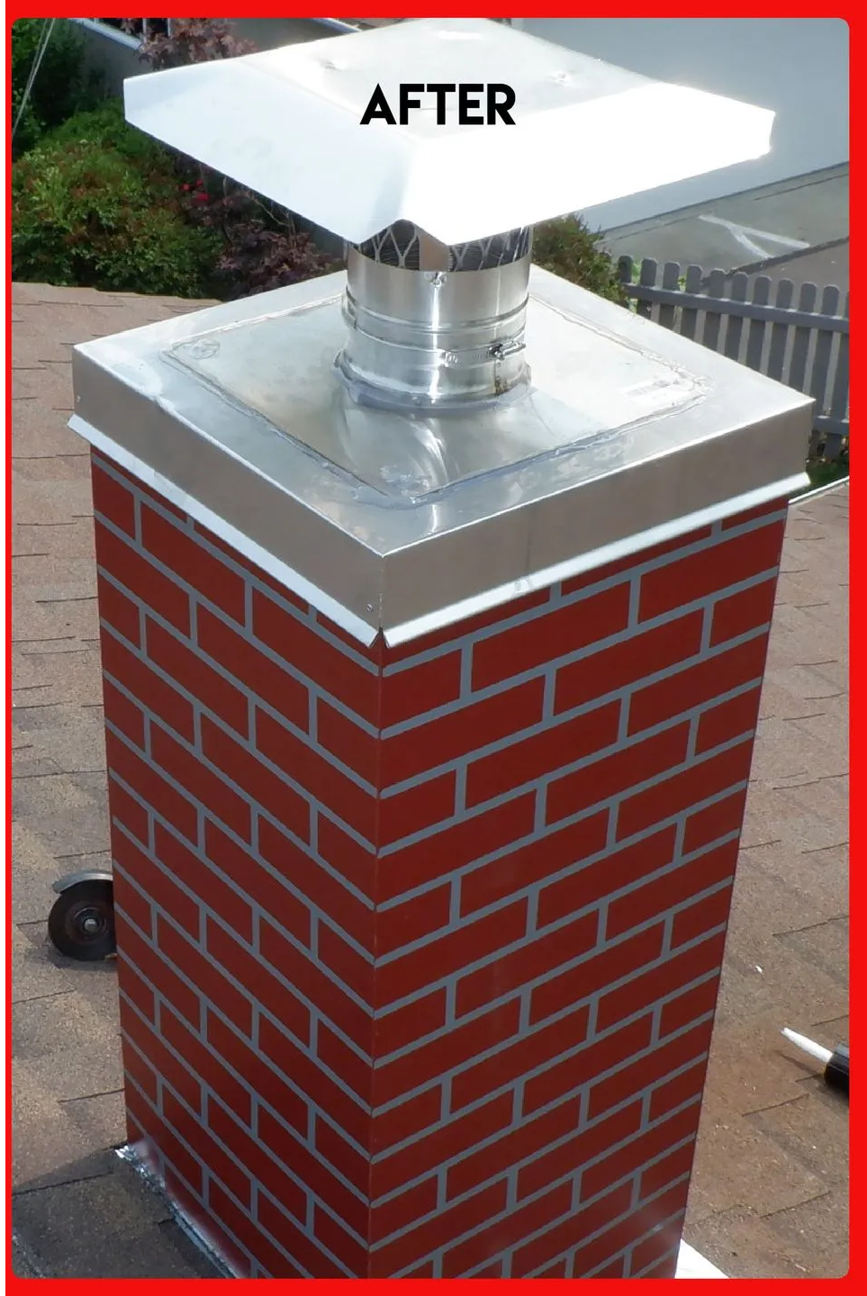 A Brick Chimney After Being Repaired - Elgin, IL - Valor Chimney Services Corporation