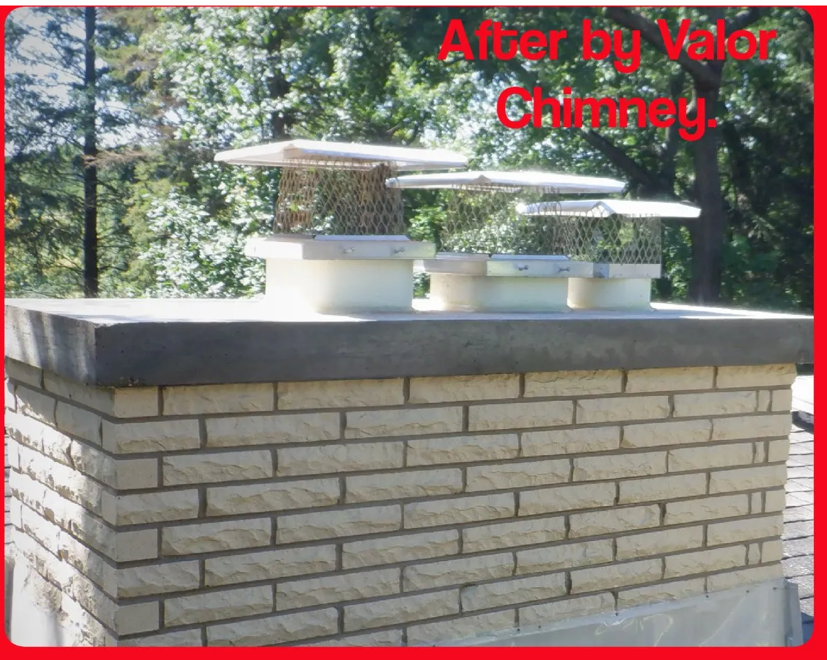 Newly Repaired Chimney - Elgin, IL - Valor Chimney Services Corporation