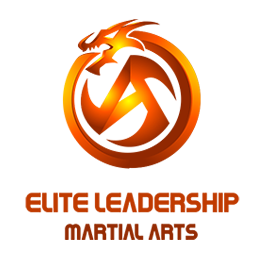 Home A logo for elite leadership martial arts with a dragon in the center