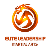 Home Page A logo for elite leadership martial arts with a dragon in the center