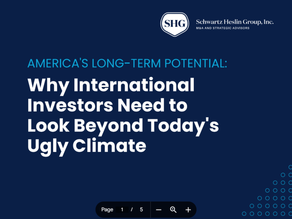 why international investors need to look beyond today's ugly climate