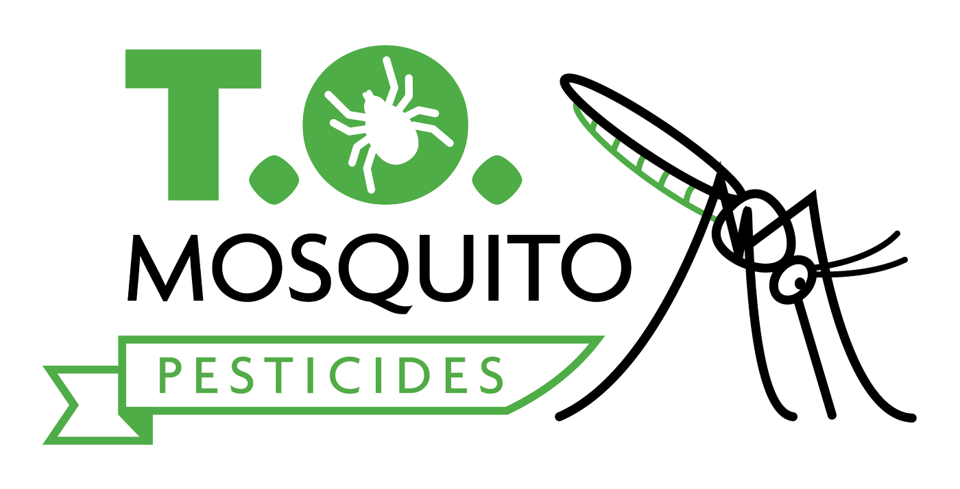 A logo for ticked off mosquito with a mosquito and a tick.