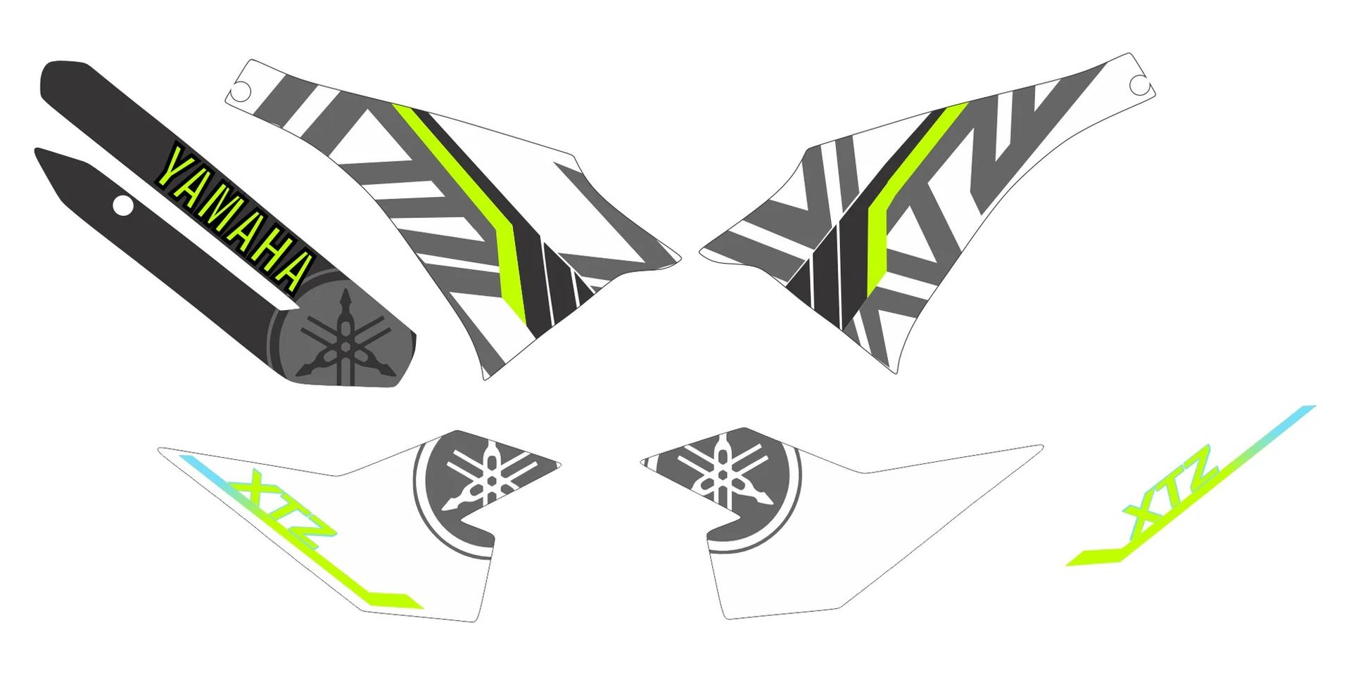 KIT CALCOMANIAS XTZ 250