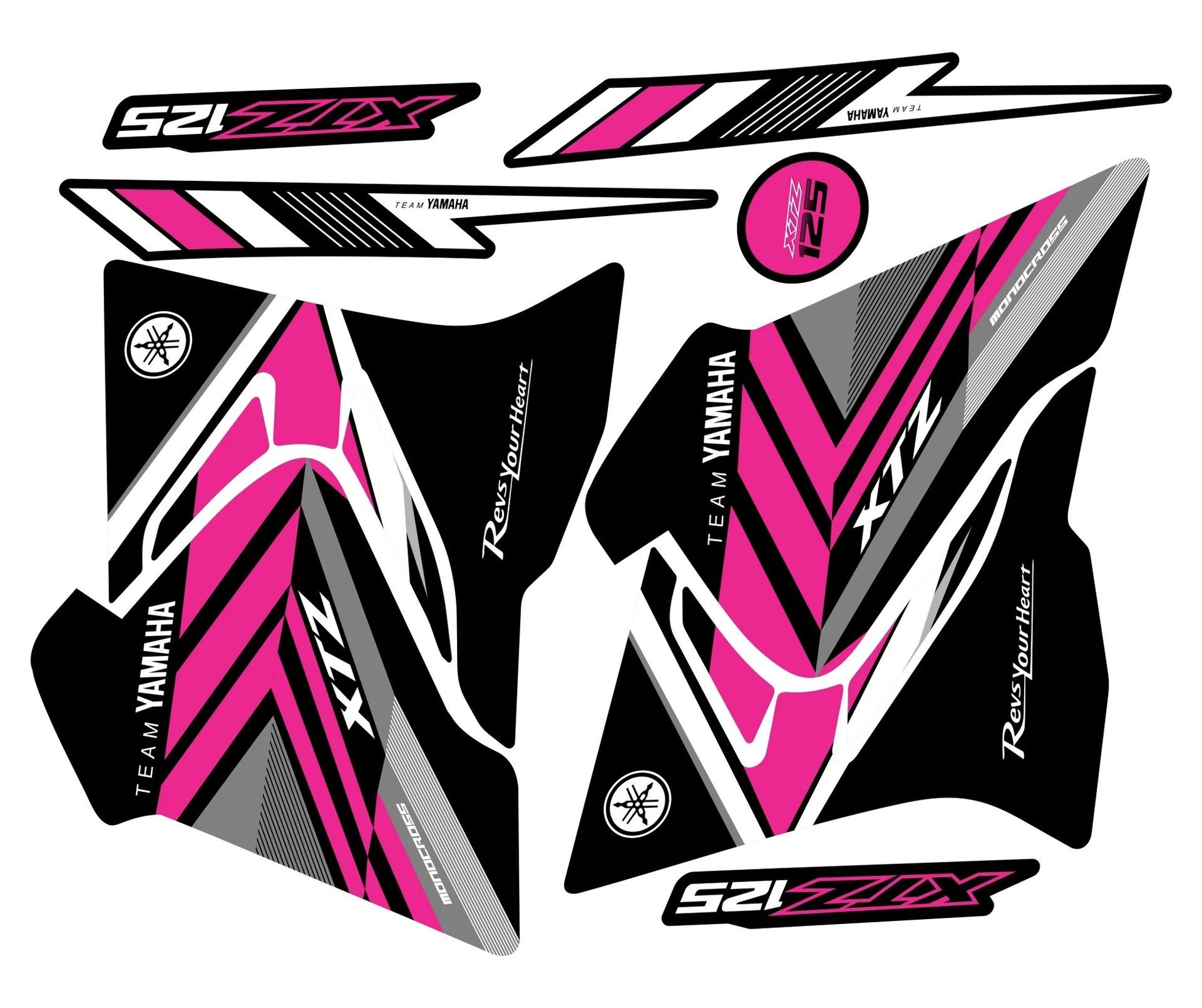 KIT CALCOMANIAS XTZ 125
