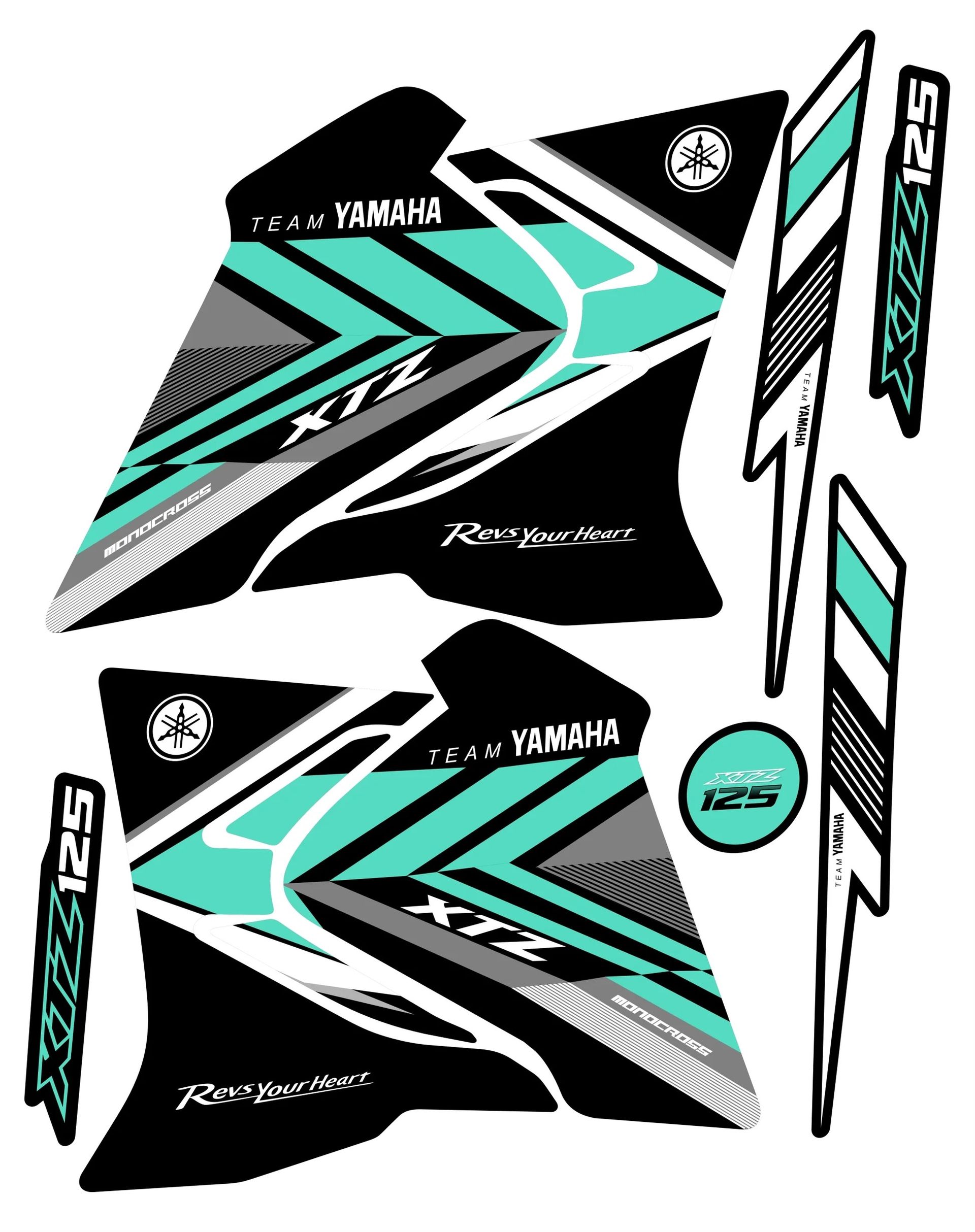 KIT CALCOMANIAS XTZ 125