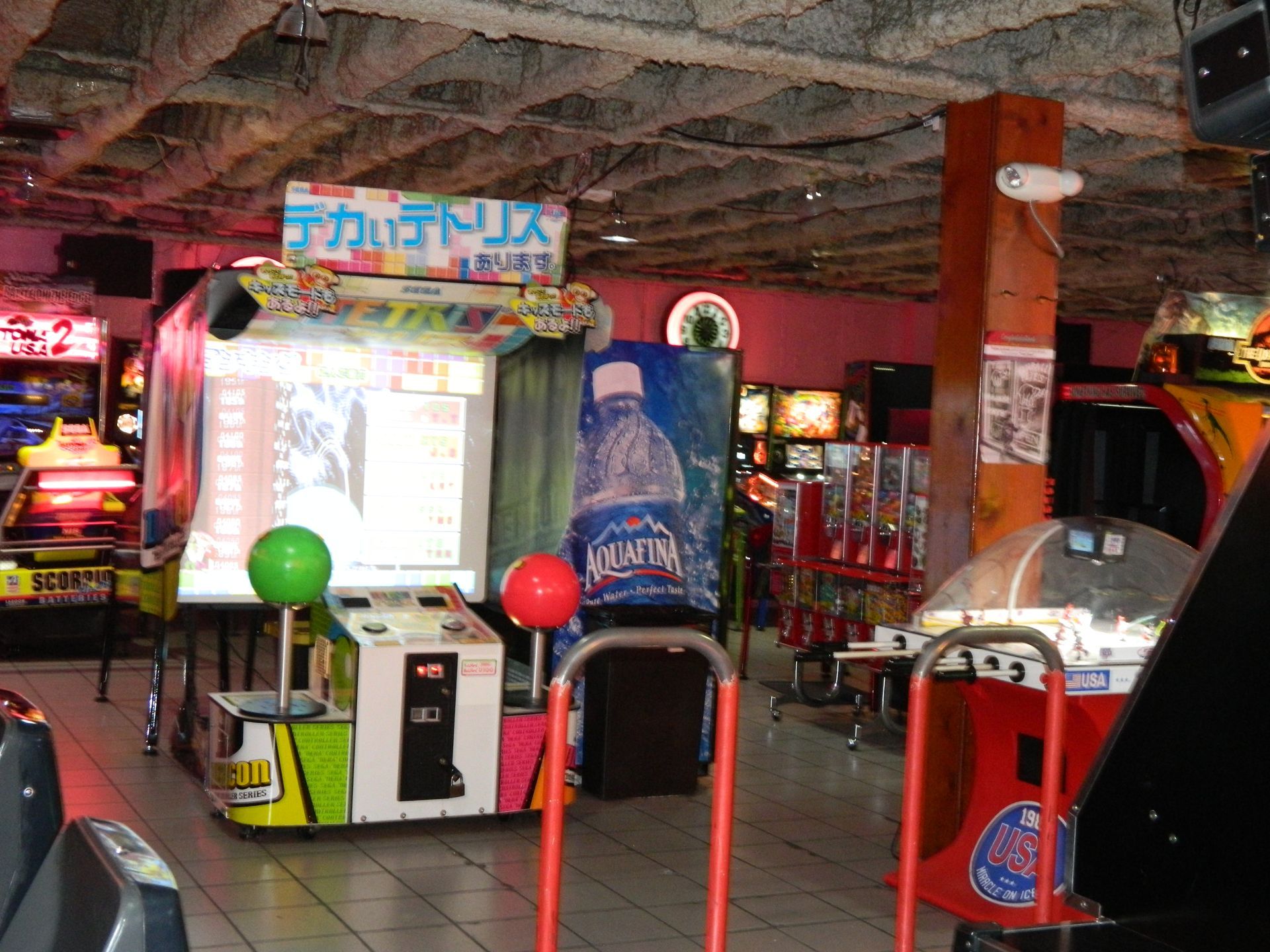 Arcade game room with 