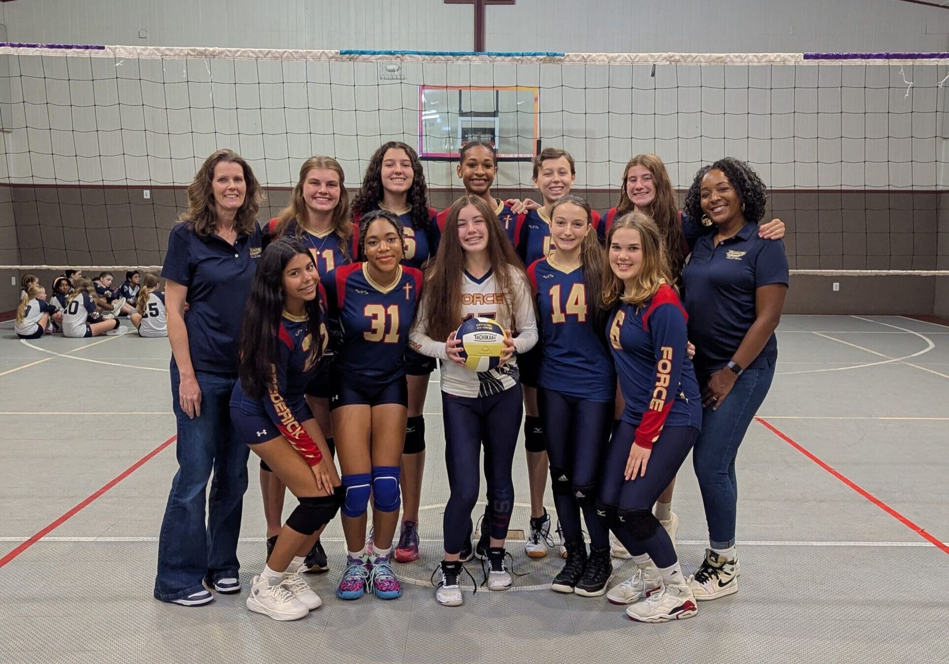 Force Athletics JV team volleyball 2025