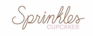 A logo for sprinkles cupcakes is shown on a white background.