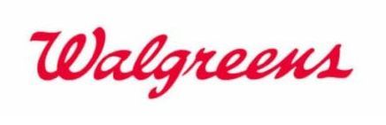 The walgreens logo is red and white on a white background.