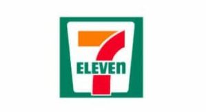 A 7 eleven logo on a white background