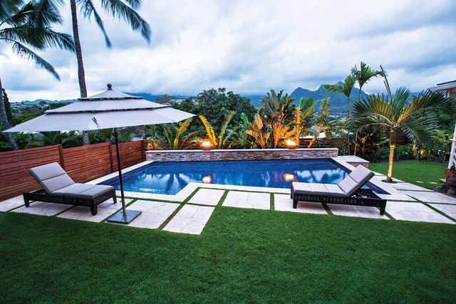 Bed Bench Beside The Pool — Kailua, HI — Pacific Pool & Spa