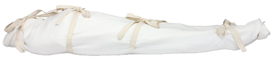 Green burial shroud / natural burial shroud