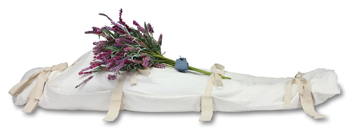 Green burial shroud / natural burial shroud