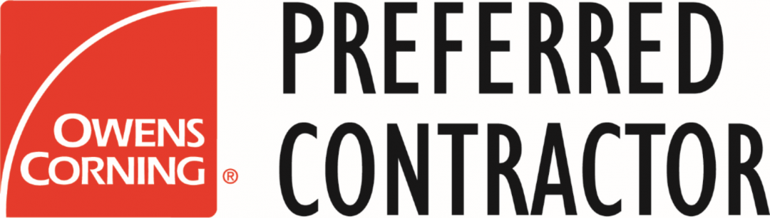 The logo for owens corning is a preferred contractor