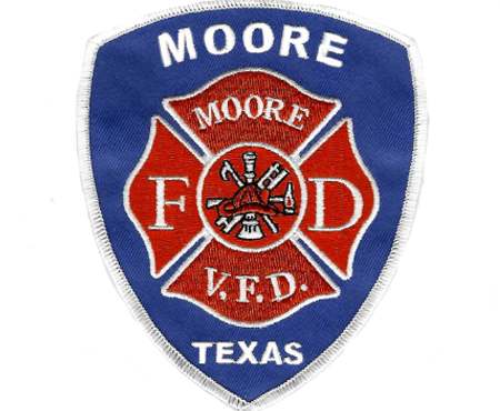 A patch for the Moore fire department in Texas