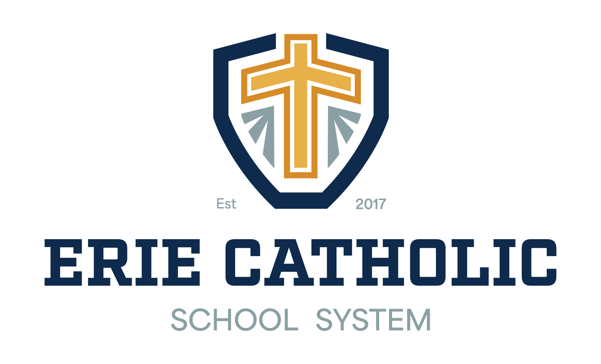 A logo for the erie catholic school system