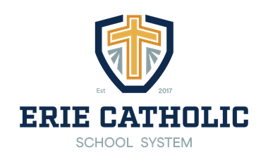 A logo for the erie catholic school system