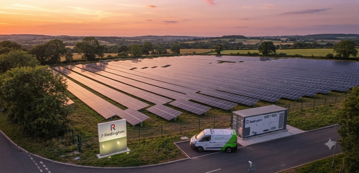 Commercial solar farm installation