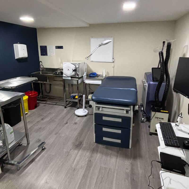 Sala de tratamientos clínica de urología para hombres