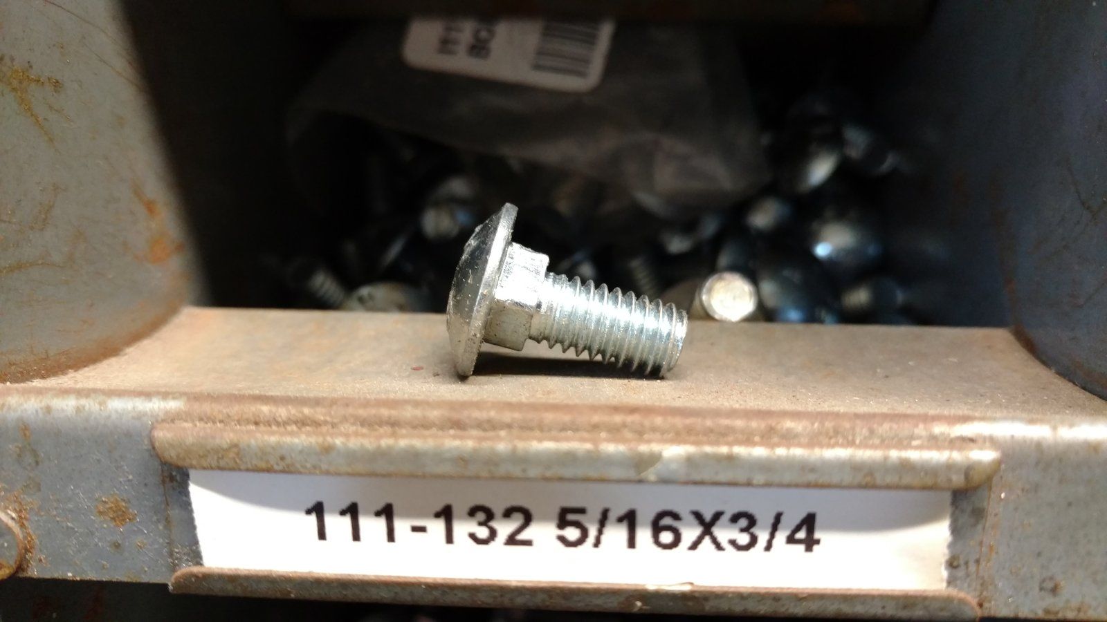 111-132 Bolt Carriage 5/16-18 x 3/4 SHT GRX