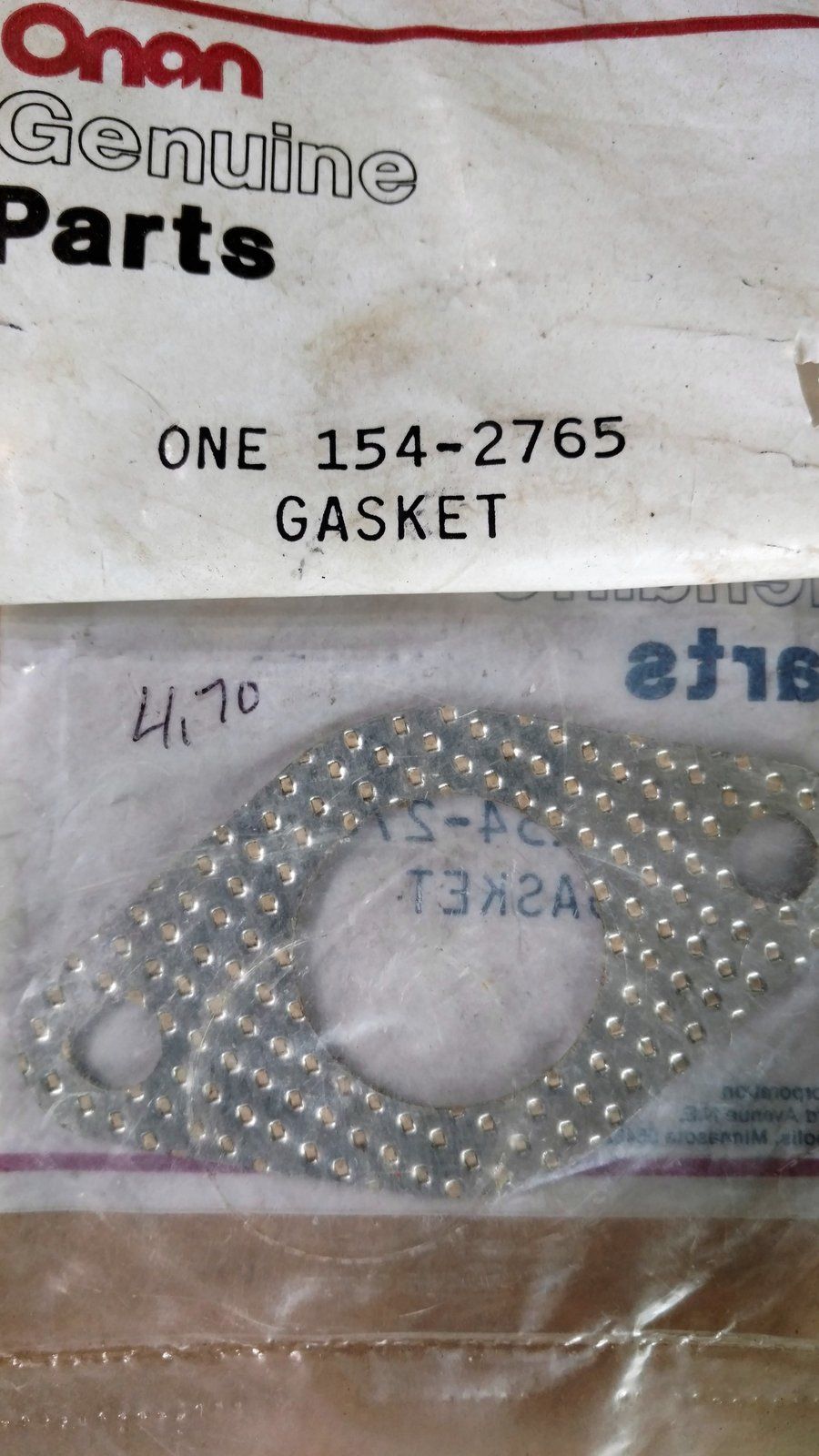 154-2765 GASKET - EXHAUST MCCK ONAN