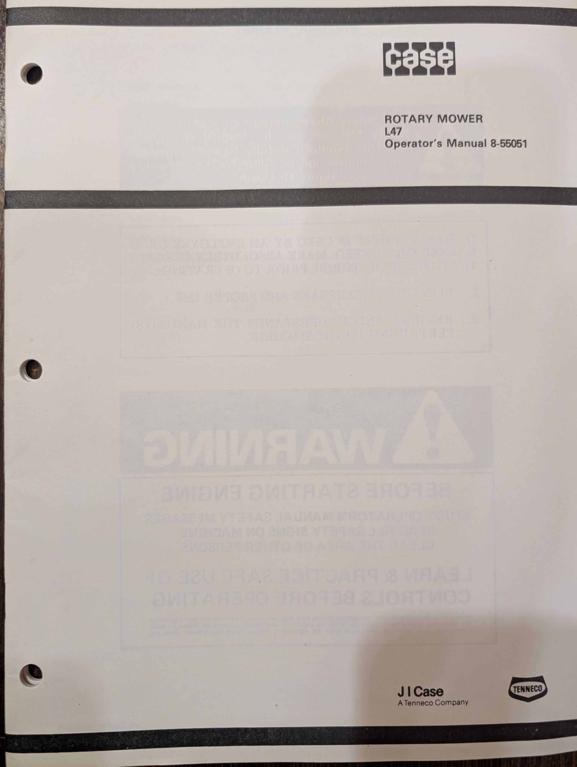 8-55051 ROTARY MOWER RM44YR L47