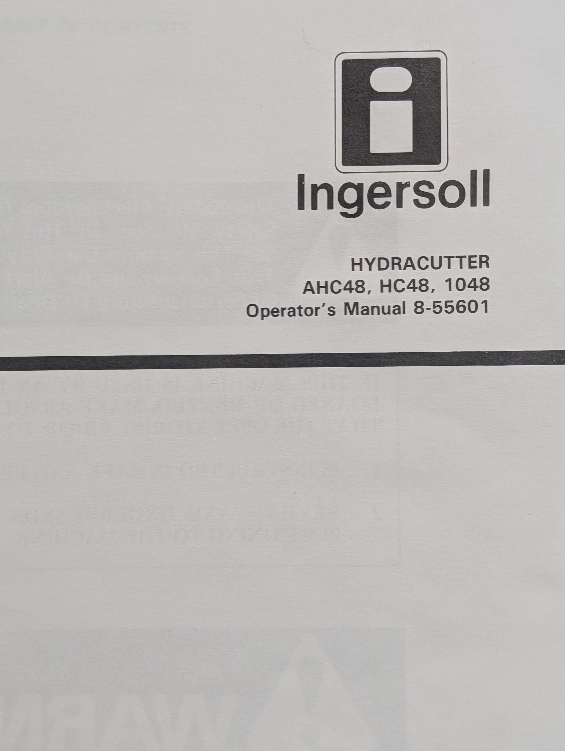 8-55601 OM 1048 HC48 AHC48 HC48-3 HYDRACUTTER