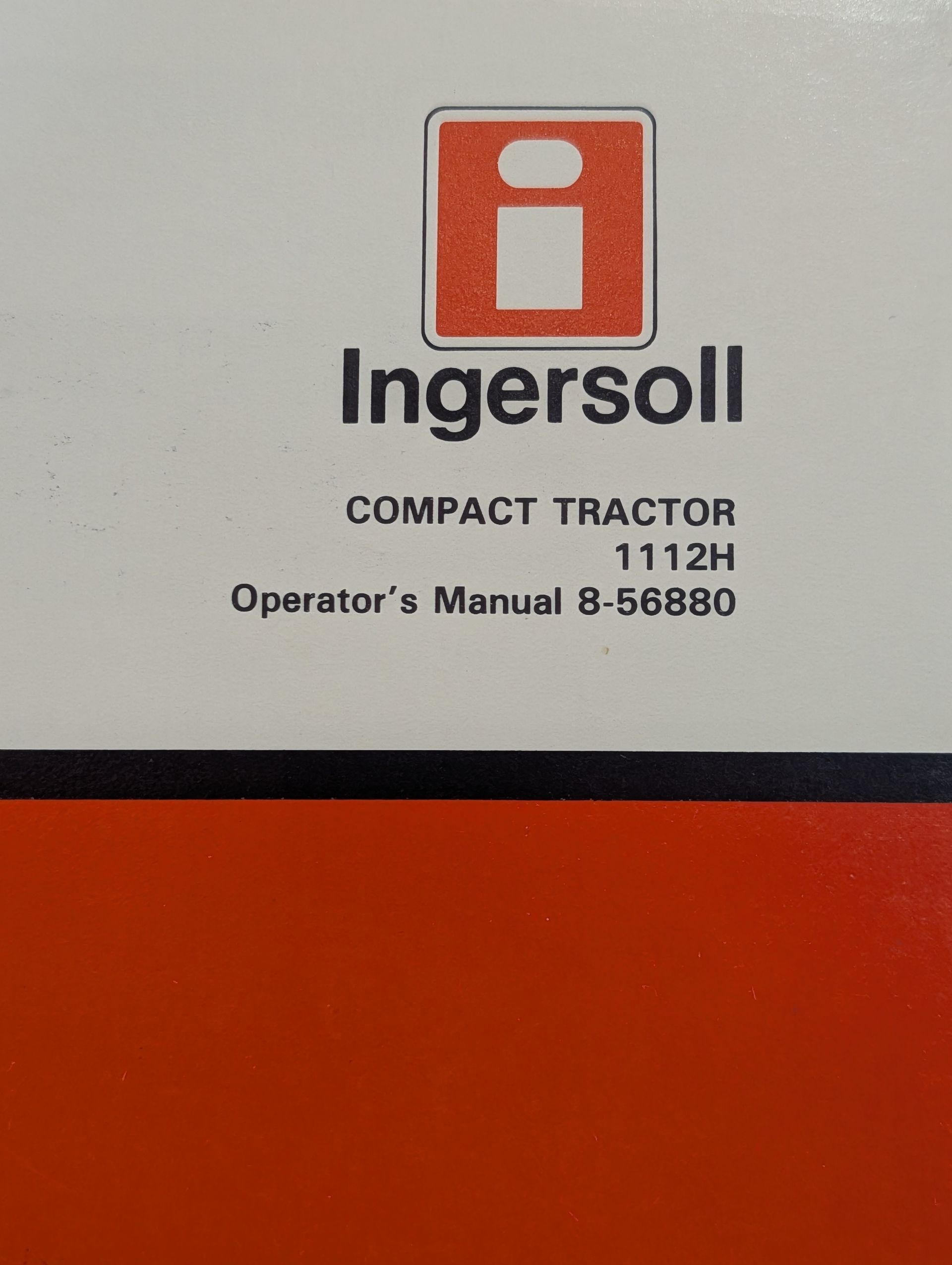 8-56880 OM 1112H COMPACT TRACTOR